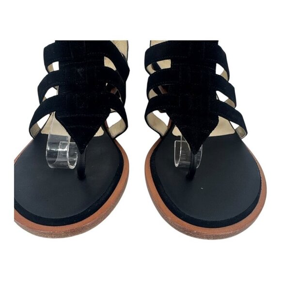 Chanel Suede High Knee Gladiator Sandals 2015 Karl Lagerfeld Collection - Picture 6 of 8